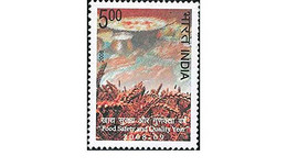 India 2008 Food Safety & Quality Year, Rice Field 1v Stamp MNH As Per Scan - Otros & Sin Clasificación