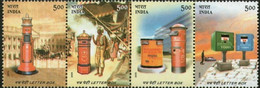 INDIA 2005 LETTER BOX 4v SET MNH, P.O Fresh & Fine - Andere & Zonder Classificatie