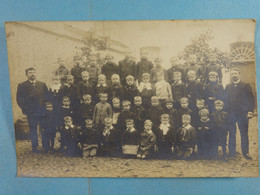 Carte Photo Péruwelz Groupe Scolaire 1908 - Péruwelz