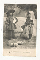 Cp, EN  LIMOUSIN,  Tah ! Mini Tah, Voyagée 1914, Folklore, Enfants , Cochons - Limousin