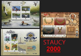 India 2000 Complete/ Full Set Of 3 Different Mini/ Miniature Sheets Year Pack MS MNH - Other & Unclassified