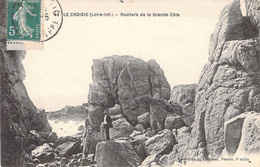 CPA - France - 44 - LE CROISIC - Rocher De La Grande Côte - Animée - F Chapeau - Le Croisic