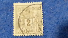 LÜKSEMBURG-1882 2C. DEFİNETİVE ISSUE   DAMGALI - 1882 Alegorias