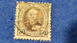 LÜKSEMBURG-1891-93 50C. GRAND DUKE ADOLLF   DAMGALI - 1891 Adolfo De Frente