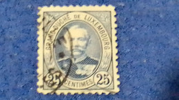 LÜKSEMBURG-1891-93  25C. GRAND DUKE ADOLLF   DAMGALI - 1891 Adolfo De Frente