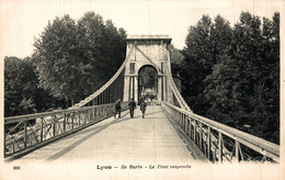 I1512 - LYON - ILE BARBE - Le Pont Suspendu - Lyon 9