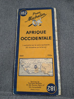 Carte Afrique Occidentale 1949 West Africa Carte Avec Indications Des Animaux 1cm = 30km - Cartes Topographiques