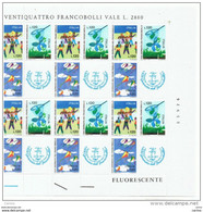 REPUBBLICA:  1977  GIORNATA  DEL  F.LLO  -  S. CPL. 3  VAL. FGL. 24  N. -  SASS. 1389/91 - Full Sheets