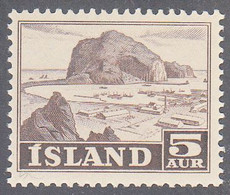 ICELAND  SCOTT NO 257 MINT HINGED  YEAR  1950 - Unused Stamps