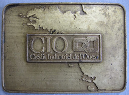 Médaille/ Plaque Crédit Industriel De L'Ouest, C.I.O. - Professionals / Firms