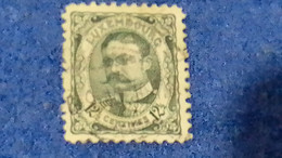 LÜKSEMBURG-1891-93  12.5 C. GRAND DUKE WİLLİAM IV.   DAMGALI - 1906 Wilhelm IV.