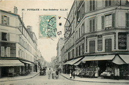 Puteaux * La Rue Godefroy * Commerce A L'EPARGNE , Maison LESPAGNOL Et Fils - Puteaux