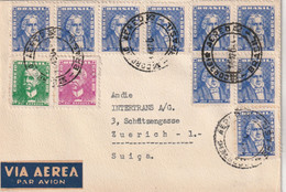 Brésil Lettre Avion Cachet Correos De Aero  1/12/1964 Pour Intertrans Zurich Suisse - Covers & Documents