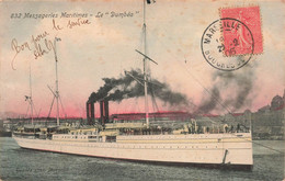 CPA NOUVELLE CALEDONIE - Messageries Maritimes - Le Dumbéa - Colorisé - 1906 - Bateau A Vapeur - Nouvelle-Calédonie