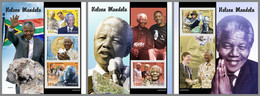 DJIBOUTI 2022 MNH Minerals Mineralien Mineraux Nelson Mandela M/S+2S/S - OFFICIAL ISSUE - DHQ2245 - Minéraux