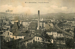 St étienne * Panorama Quartier Faubourg MONTAUD * Usine Cheminée - Saint Etienne