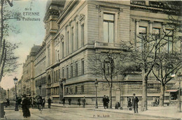 St étienne * Rue Et La Préfecture * Attelage - Saint Etienne