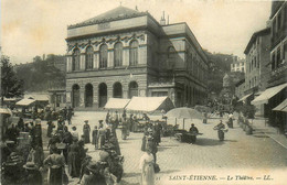 St étienne * La Place Du Théâtre * Marché Foire Marchands - Saint Etienne