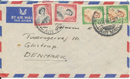 New Zealand Air Mail Cover Sent To Denmark Wellington 11-12-1956 - Luftpost