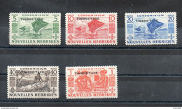 Nouvelles Hebrides. Timbres Taxe. 1953. Légende Française - Strafport