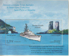 TAAF 2011 Navire Escorteur Forbin BF 26 ** MNH - Hojas Bloque