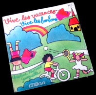 Vinyle 45 Tours Christine Thomas Graziella Vive Les Vacances Vive Les Bonbons (1980) Milan MI 40 - Kinderlieder