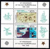 Cyprus (Turkish Republic) Space 2006 CEPT, 50 Years Europa, Re-print Europa Stamp ISY 92 With Overprint Gold Ink - Altri & Non Classificati