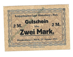 *germany Offizier Gefangenen Lager Kamstigall 2 Mark  05.60 - Andere & Zonder Classificatie