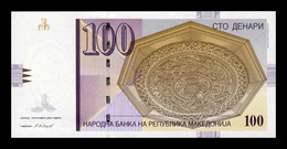 Macedonia 100 Denari 2008 Pick 16i SC UNC - North Macedonia