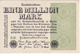 BILLETE DE ALEMANIA DE EINE MILLION MARK DEL AÑO 1923 CALIDAD EBC (XF) (BANKNOTE) - 1 Miljoen Mark