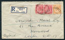 1928 (Sept 21st) Uganda Kampala Registered Cover - London England - Kenya & Uganda