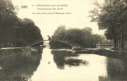 CARTE D'AUTREFOIS TRANSPORTS ET COMMUNICATIONS CHAMPAGNE PASSERELLE DU JARD - Champagne-Ardenne