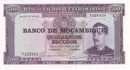 BILLETE DE MOZAMBIQUE DE 500 ESCUDOS DEL AÑO 1967 SIN CIRCULAR (UNC) (BANK NOTE) - Mozambique