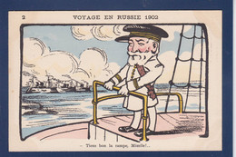 CPA Russie Russia Satirique Caricature Non Circulé Voyage En Russie 1902 Loubet - Russia