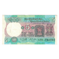 Billet, Inde, 5 Rupees, Undated (1975), KM:80n, SUP - India