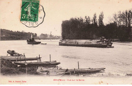 91  - ATHIS MONS - S01262 - Vue Sur La Seine - Péniches Bateaux - Barques - En L'état - Déchirée - L1 - Athis Mons