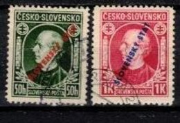 Slovaquie 1939 Mi 24-5 (Yv 30-1), Obliteré, - Oblitérés