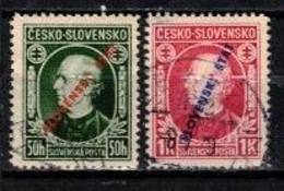 Slovaquie 1939 Mi 24-5 (Yv 30-1), Obliteré, - Oblitérés