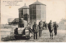 56 - CAMP DE COETQUIDAN - S03473 - Les Réservoirs D'eau - Chars D'assaut Partant Pour La Manoeuvre - L1 - Guer Coetquidan