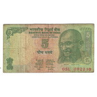 Billet, Inde, 5 Rupees, KM:94a, TB - India