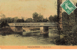 89 - LIGNY LE CHATEL - S04320 - Pont Du Serin - Carte Toilée - L1 - Ligny Le Chatel