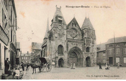 76 - BLANGY SUR BRESLE - S04039 - Place De L'Eglise - Calèche - L1 - Blangy-sur-Bresle