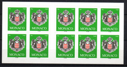 Monaco 2005 Carnet Adhésif C2502 Embleme Monégasque Neuf XX MNH - Carnets