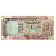 Billet, Inde, 10 Rupees, KM:81g, TB+ - India