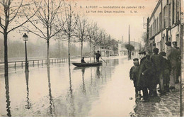 94 - ALFORT - S01524 - Inondations De Janvier 1910 - La Rue Des Deux Moulins  - Barque - L1 - Alfortville