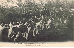 72 - SILLE LE GUILLAUME - S01548 - La St Hubert - Le Cerf Avant La Curée - Chasse En Forêt - Chiens Chevaux - L1 - Sille Le Guillaume