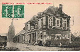 62 - BERTINCOURT - S01001 - Mairie Et Ecole Des Garçons - Eglise - L1 - Bertincourt