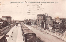 78 - CARRIERES SUR SEINE - S00811 - La Gare De Houilles - Carrière Sur Seine - Train - L1 - Carrieres Sous Poissy
