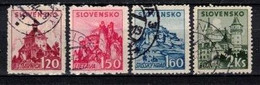 Slovaquie 1941 Mi 81-4 (Yv 54-7), Obliteré, - Oblitérés