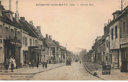 60 - RESSONS SUR MATZ - S00275 - Grande Rue - Voiture - Commerce - Hôtel St Nicolas -Etablissement Des Sté Mutuelles- L1 - Ressons Sur Matz